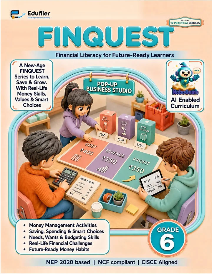 Financial Literacy Grade 6 approved Eduflier book cover