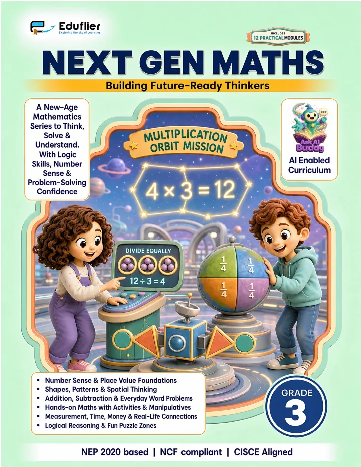 Mathematics Grade 3 approved Eduflier book cover